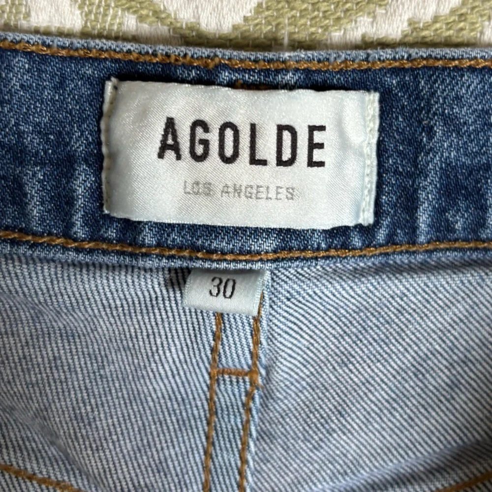 Agolde Riley High Rise Straight Crop Jeans - Picture 5 of 8
